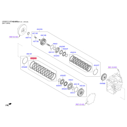 Комплект ламелей, автоматическая коробка передач 45525-26610 Mobis