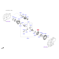 Крышка корпуса дифференциала АКПП 45821-26000 Mobis