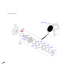 Кольцо уплотнительное маслонасоса АКПП 46158-3B600 Mobis