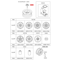 Утримувач запасного колеса 62850-1F200 Mobis