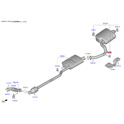 Подушка кріплення випускної системи 28760-2G000 Mobis