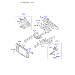 Кронштейн, крепление крыла правое 66327-3W000 Mobis