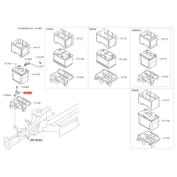 Крепление аккумулятора 37160-2D000 Mobis