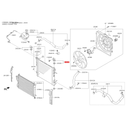 Кріплення радіатора верхнє 25333-2S100 Mobis