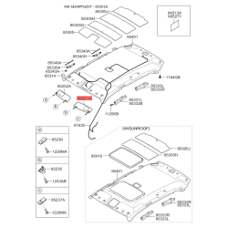 Солнцезащитный козырёк левый 85202-1F060LX Mobis