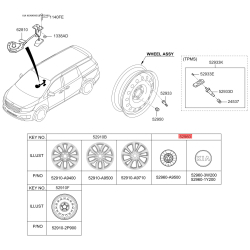 Облицовка, колеса 52960-1Y200 Mobis