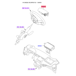 Подушка безпеки на кермо 56900-3S100HZ Mobis