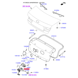 Замок кришки багажника 81235-3K000 Mobis