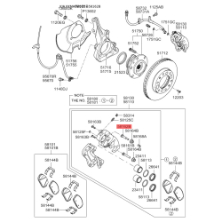 Направляюча (палець) супорта 58162-2E000 Mobis