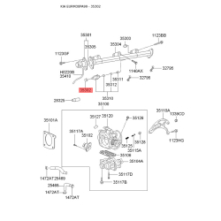 Кольцо форсунки уплотнительное 35302-32800 Mobis