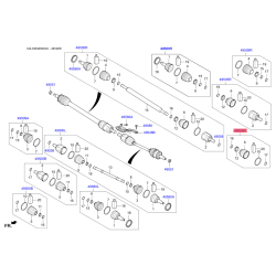 Чехол полуоси (пыльник) приводного вала правый 49583-E6050 Mobis