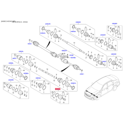 Чехол полуоси (пыльник) приводного вала 49583-C1000 Mobis