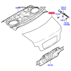 Задняя дверь 69200-3D061 Mobis