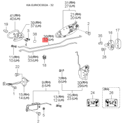 Тяга, замок двери левый 81470-38000 Mobis