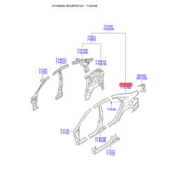 Крило задне ліве 71503-3SC30 Mobis