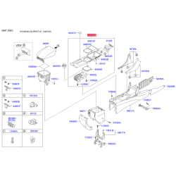 Подлокотник верхний 84650-3S2204X Mobis