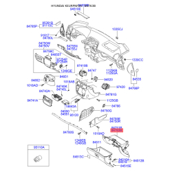 Кронштейн панелі приладів (торпеди) правий 84540-3K300QS Mobis