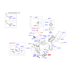 Центральная консоль комлекующие 84620-3K040V2 Mobis