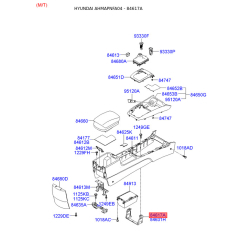 Центральная консоль комлекующие 84632-3K000 Mobis