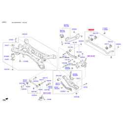 Стабілізатор задній у зборі або голій 55510-D3020 Mobis