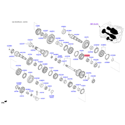 Підшипник голчастий КПП 43255-02500 Mobis