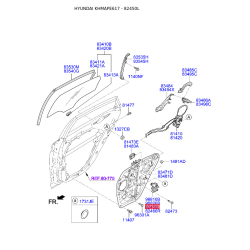 Электродвигатель, стеклоподъемник левый 82450-C1010 Mobis