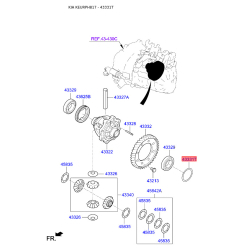 Кільце (шайба) упорне КПП 43331-39095 Mobis