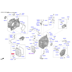 Кільце ущільнювача, гідравлічний фільтр 45285-26100 Mobis