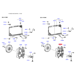Вентилятор радиатора охлаждения 25350-34010 Mobis