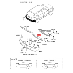 Гаситель, буфер 86620-1F500 Mobis