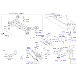Сайлентблок заднего продольного рычага левый 55290-E6300 Mobis