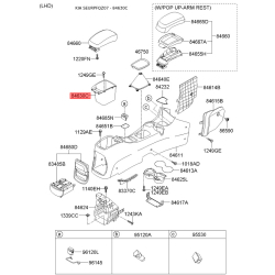 Центральная консоль комлекующие 84630-1F100WK Mobis