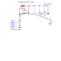 Стойка стабилизатора 54830-36101 Mobis