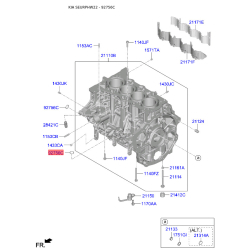 Кільце ущільнювача валу, приводний вал (масляний насос) 21192-2U000 Mobis