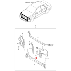 Крепления подкрылка и брызговика 12493-06206B Mobis