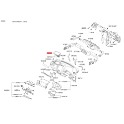 Подушка безпеки пасажирська на передню панель 84530-0Z000UB Mobis