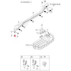 Втулка крепления кронштейна троса КПП 01015-46684A Mobis