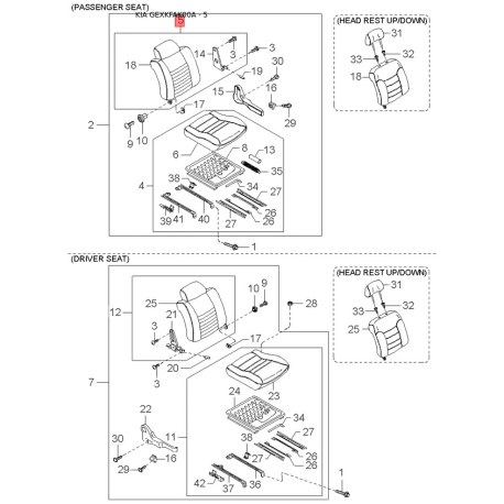 З'єднувач, провід склоомивача MB093-67366A Mobis - MB09367366A - схема з каталогу 5, GEXKFAK00A MB09367366A