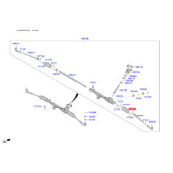 Втулка рейки рульового механізму 56522-F2100 Mobis