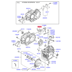 Кронштейн АКПП задний 45217-3A500 Mobis