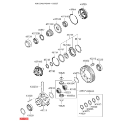 Кольцо (шайба) упорное КПП 43331-37220 Mobis