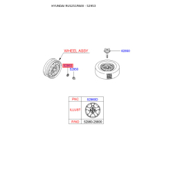 Датчик давления воздуха в шинах 52953-24000 Mobis