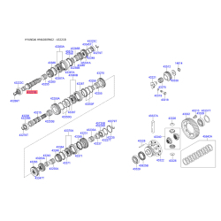 Первичный вал, ступенчатая коробка передач 43221-39700 Mobis
