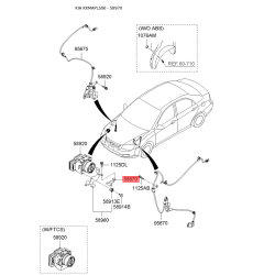 Крепление блока ABS 58970-2D000 Mobis