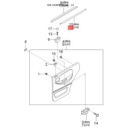 Щит заднього стоянкового гальма в зборі лівий 0K045-26290 Mobis