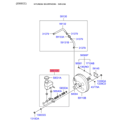 Цилиндр тормозной главный 58510-2H300 Mobis