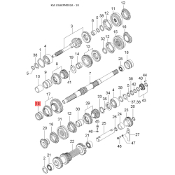 Ущільнення дверей ліве 0K018-59760B Mobis