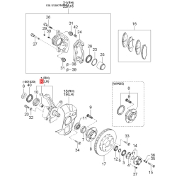 Петля бічних дверей права 0K018-58270 Mobis