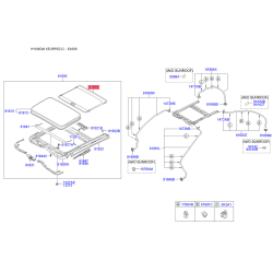 Люк и комплектующие 81666-3X000YDA Mobis