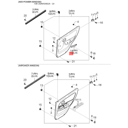 Кронштейн, задний фонарь левый 71575-FD000 Mobis